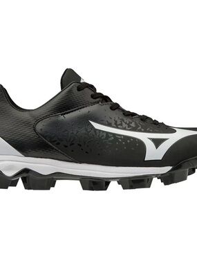 NWT Mizuno Wave Finch Select Nine Women’s Softball Cleats 7.5 Black White